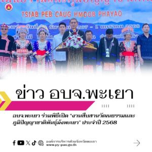 งานสืบสานวัฒนธรรมและภูมิปัญญาชาติพันธุ์ม้งพะเยา